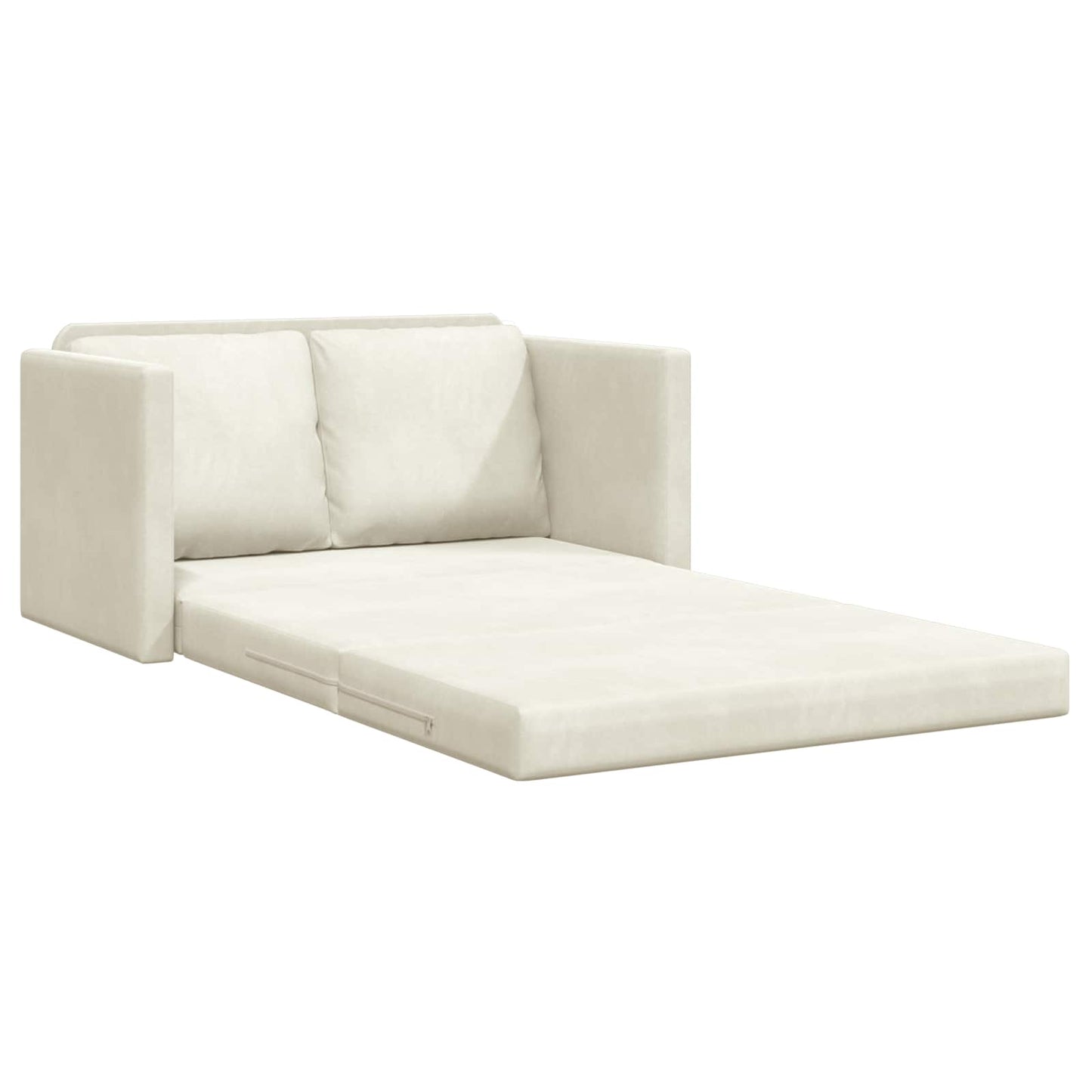 Divano letto 122cm Crema Velluto