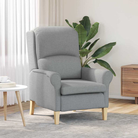 poltrona Grigio chiaro 76 x 94 x 102 cm Tessuto
