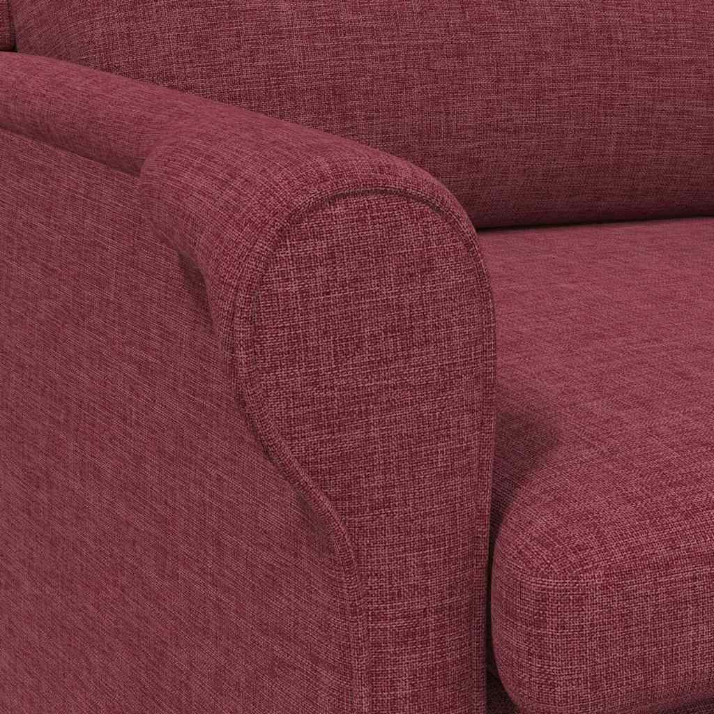 poltrona Rosso vino 76 x 94 x 102 cm Tessuto