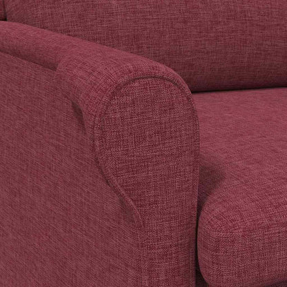 poltrona Rosso vino 76 x 94 x 102 cm Tessuto