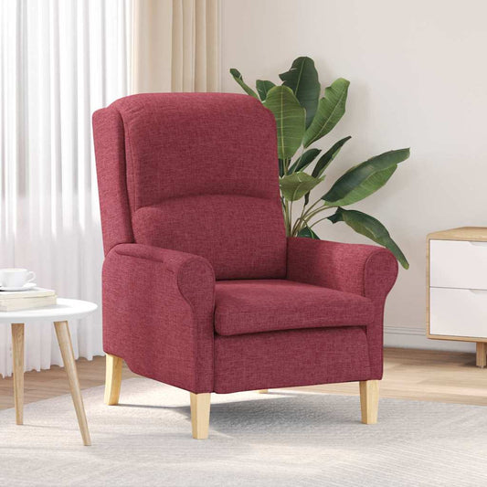 poltrona Rosso vino 76 x 94 x 102 cm Tessuto