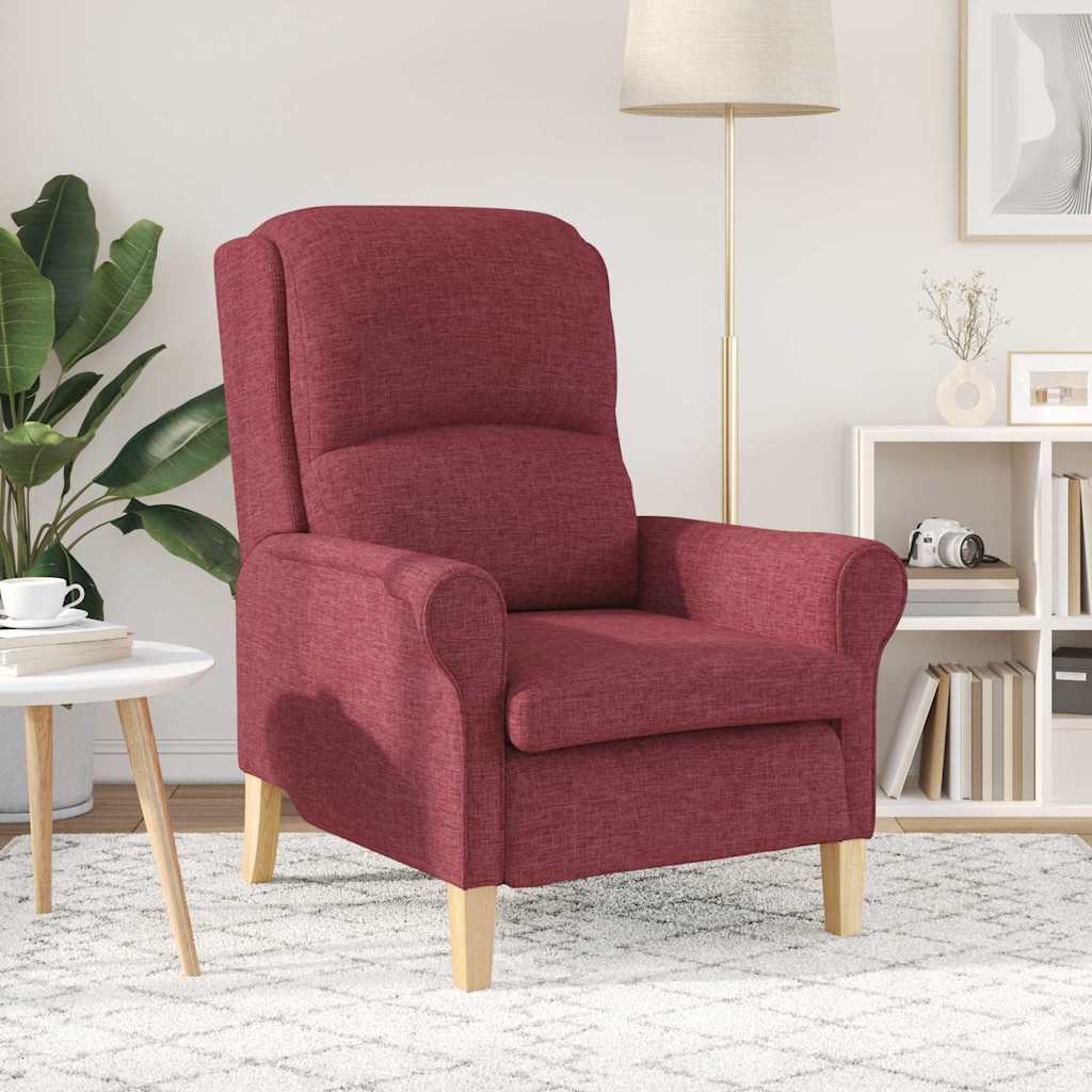 poltrona Rosso vino 76 x 94 x 102 cm Tessuto