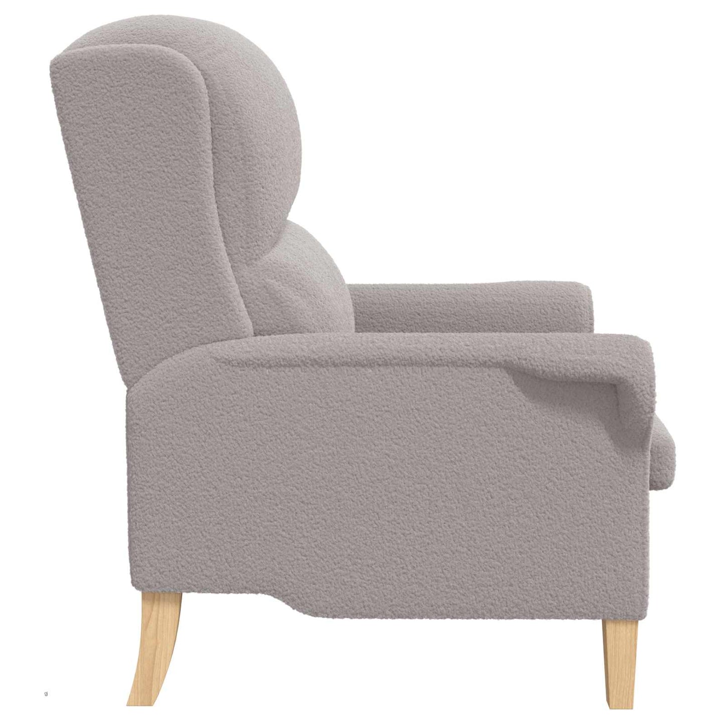 poltrona Grigio chiaro Tessuto Sherpa morbido | homemem39