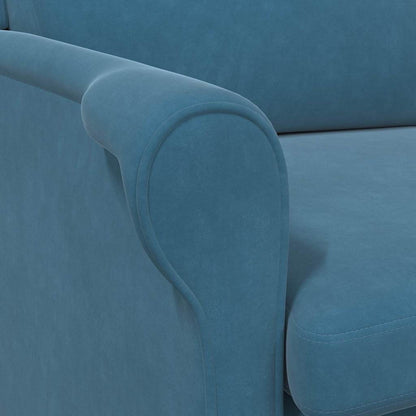 poltrona Blu 76 x 94 x 102 cm Velluto