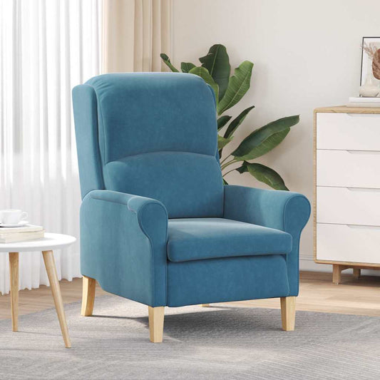 poltrona Blu 76 x 94 x 102 cm Velluto