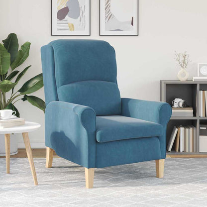 poltrona Blu 76 x 94 x 102 cm Velluto