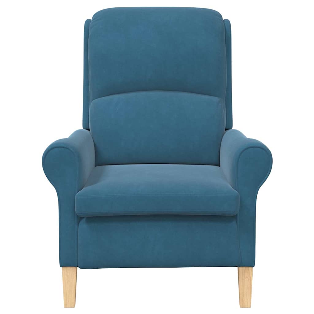 poltrona Blu 76 x 94 x 102 cm Velluto