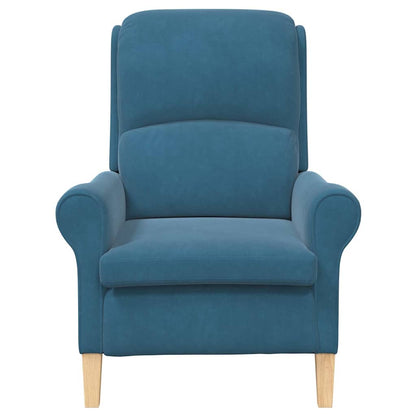 poltrona Blu 76 x 94 x 102 cm Velluto