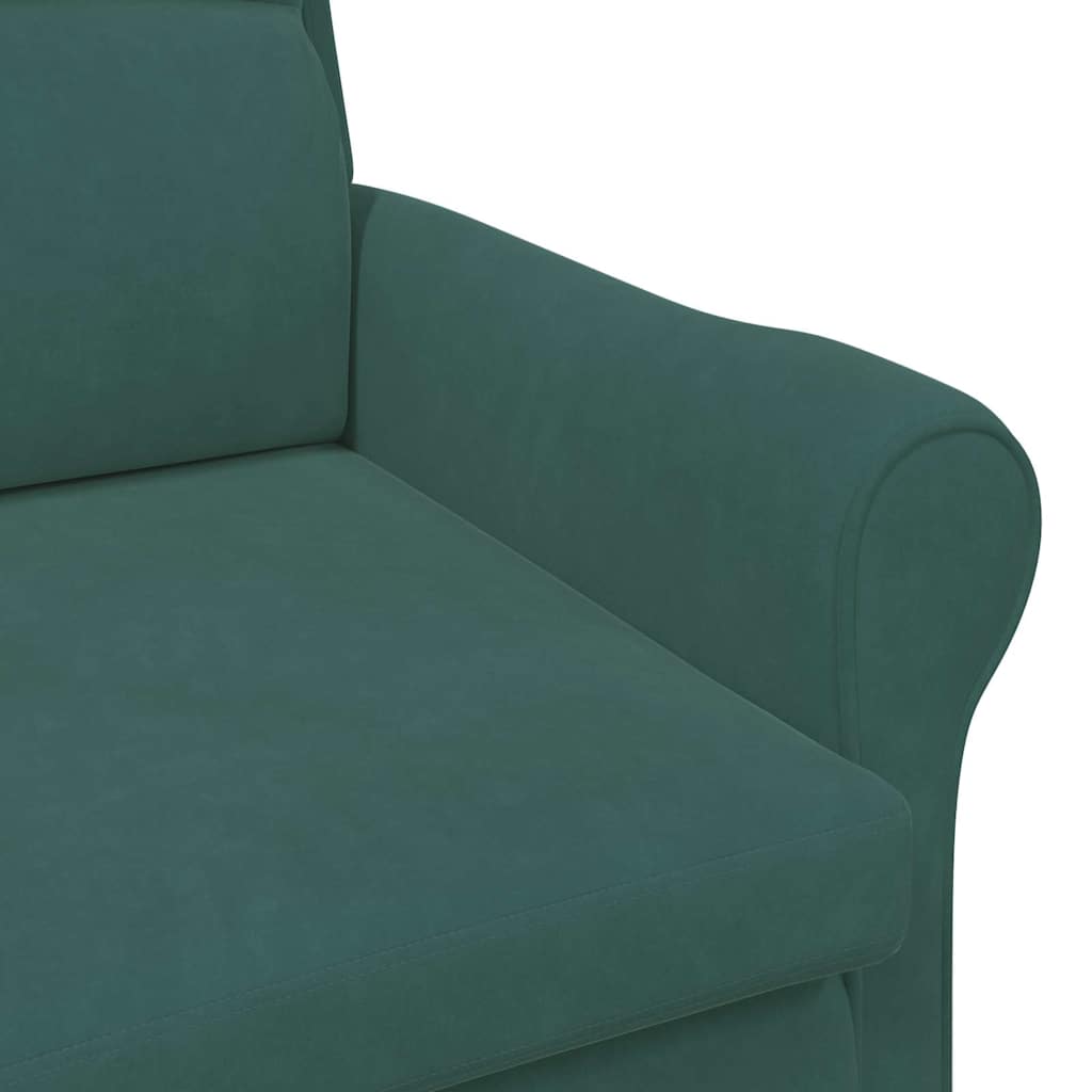 poltrona Verde scuro 76 x 94 x 102 cm Velluto