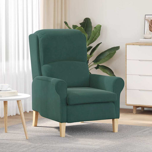 poltrona Verde scuro 76 x 94 x 102 cm Velluto