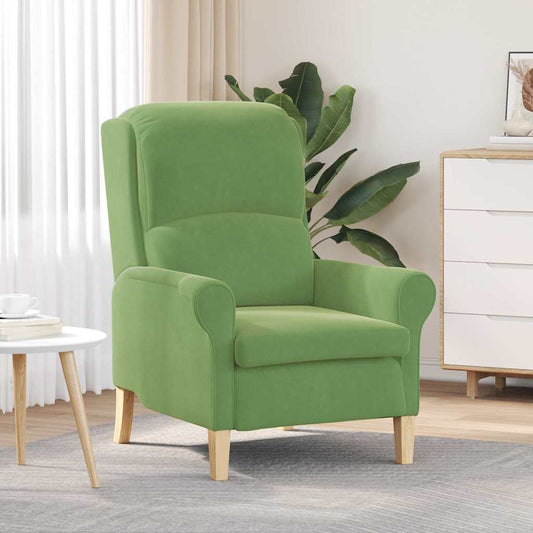 poltrona Verde chiaro 76 x 94 x 102 cm Velluto