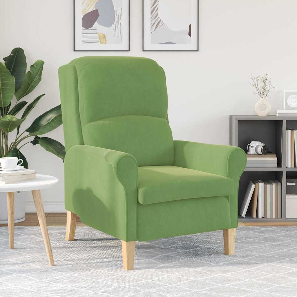 poltrona Verde chiaro 76 x 94 x 102 cm Velluto