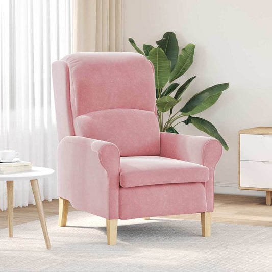 poltrona Rosa 76 x 94 x 102 cm Velluto