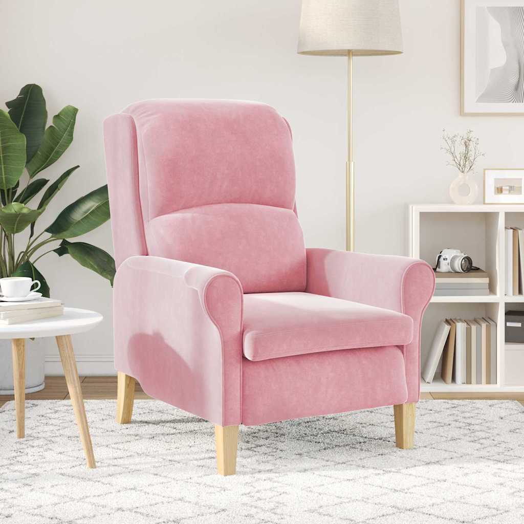 poltrona Rosa 76 x 94 x 102 cm Velluto