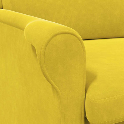 poltrona Giallo 76 x 94 x 102 cm Velluto