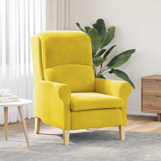 poltrona Giallo 76 x 94 x 102 cm Velluto