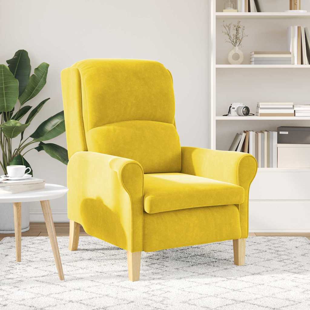 poltrona Giallo 76 x 94 x 102 cm Velluto