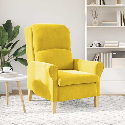 poltrona Giallo 76 x 94 x 102 cm Velluto