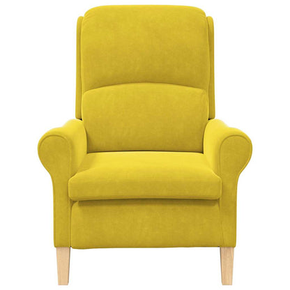 poltrona Giallo 76 x 94 x 102 cm Velluto