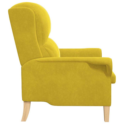 poltrona Giallo 76 x 94 x 102 cm Velluto