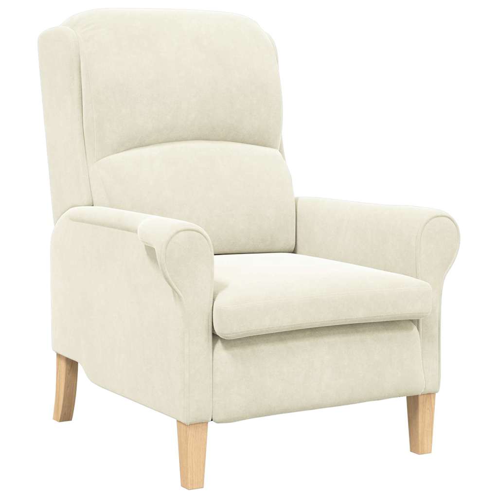 poltrona Crema 76 x 94 x 102 cm Velluto