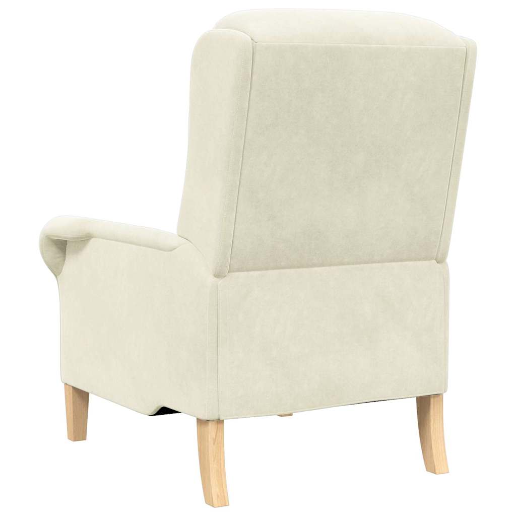 poltrona Crema 76 x 94 x 102 cm Velluto