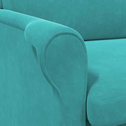 poltrona Turchese 76 x 94 x 102 cm Velluto