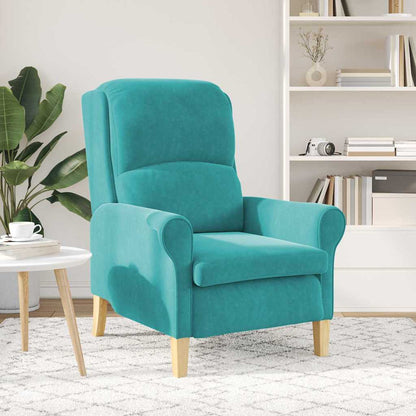 poltrona Turchese 76 x 94 x 102 cm Velluto