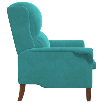 poltrona Turchese Velluto | homemem39