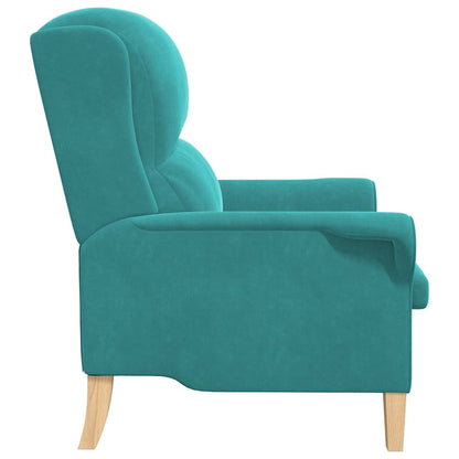 poltrona Turchese 76 x 94 x 102 cm Velluto