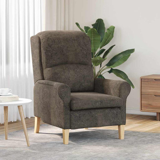 poltrona Grigio scuro 76 x 94 x 102 cm Pelle sintetica