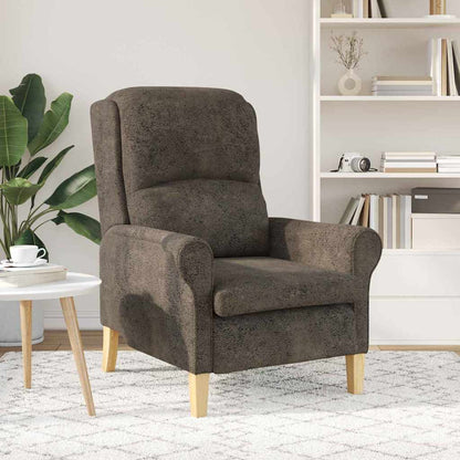 poltrona Grigio scuro 76 x 94 x 102 cm Pelle sintetica