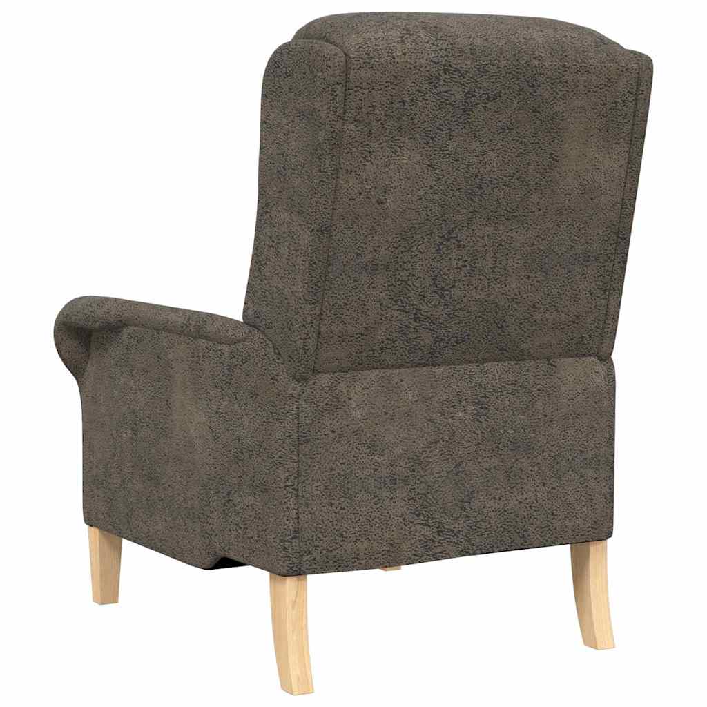 poltrona Grigio scuro 76 x 94 x 102 cm Pelle sintetica