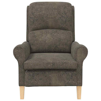 poltrona Grigio scuro 76 x 94 x 102 cm Pelle sintetica