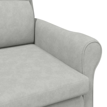 poltrona Grigio chiaro 76 x 94 x 102 cm Microfibra | homemem39