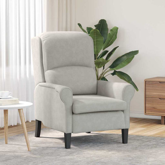 poltrona Grigio chiaro 76 x 94 x 102 cm Microfibra | homemem39