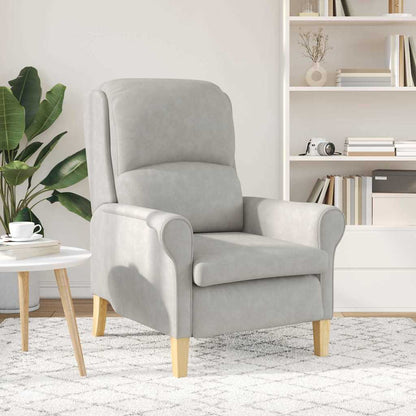 poltrona Grigio chiaro 76 x 94 x 102 cm Microfibra