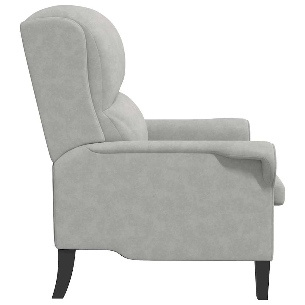poltrona Grigio chiaro 76 x 94 x 102 cm Microfibra | homemem39