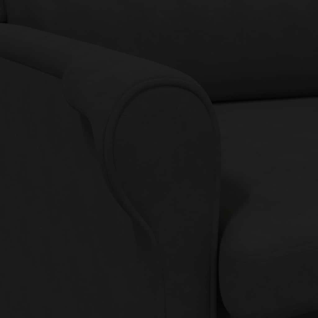 poltrona Nero 76 x 94 x 102 cm Microfibra