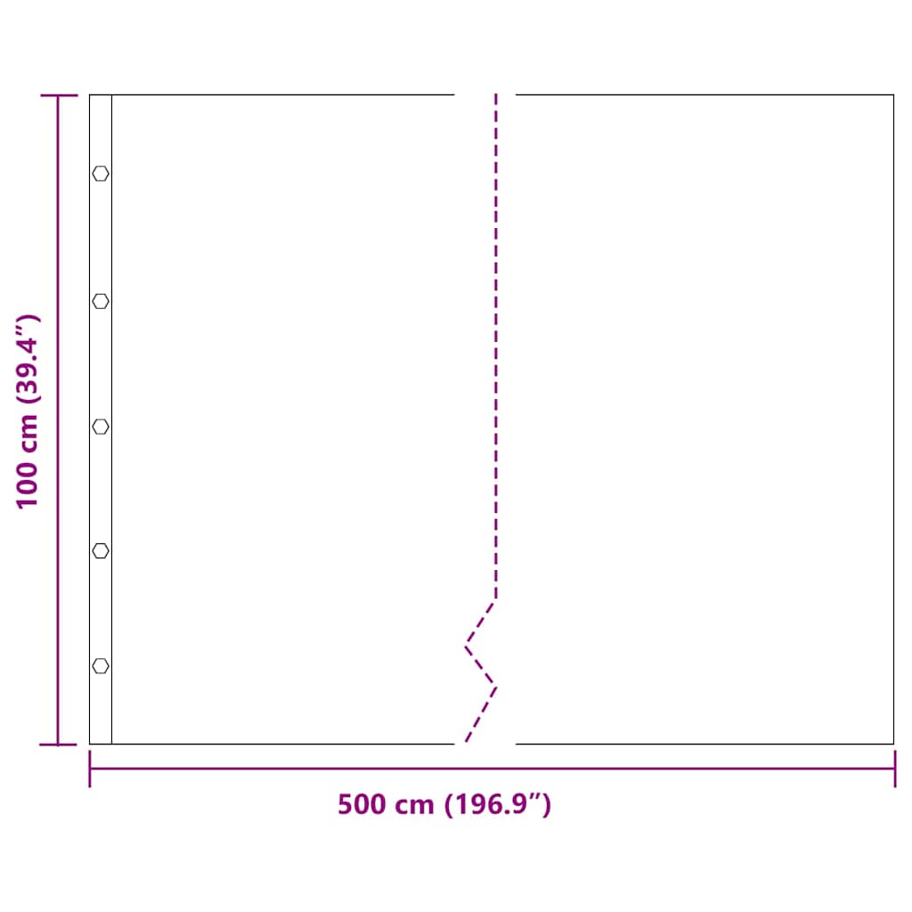 Barriera antiradice Nero 1 x 5 m HDPE