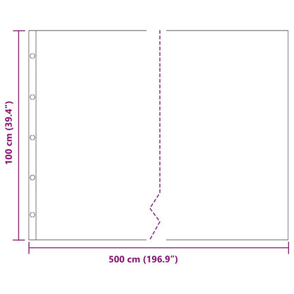 Barriera antiradice Nero 1 x 5 m HDPE