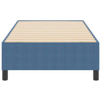 Letto a molle Blu 80 x 200 cm Tessuto in velluto a coste