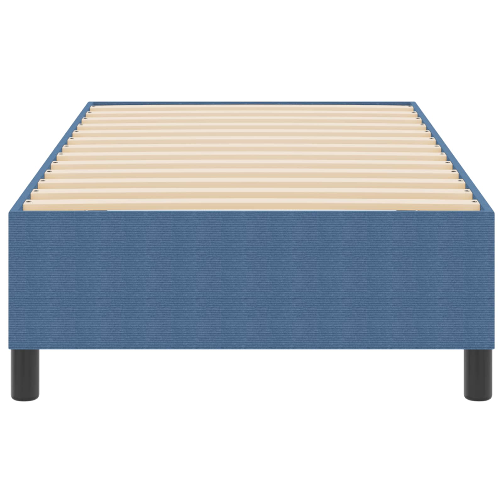 Struttura letto piattaforma Blu 80 x 200 cm Tessuto in Cords | homemem39