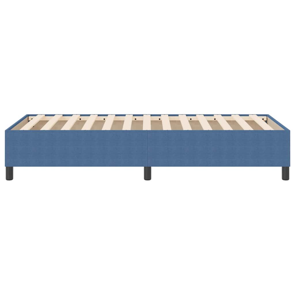 Letto a molle Blu 80 x 200 cm Tessuto in velluto a coste