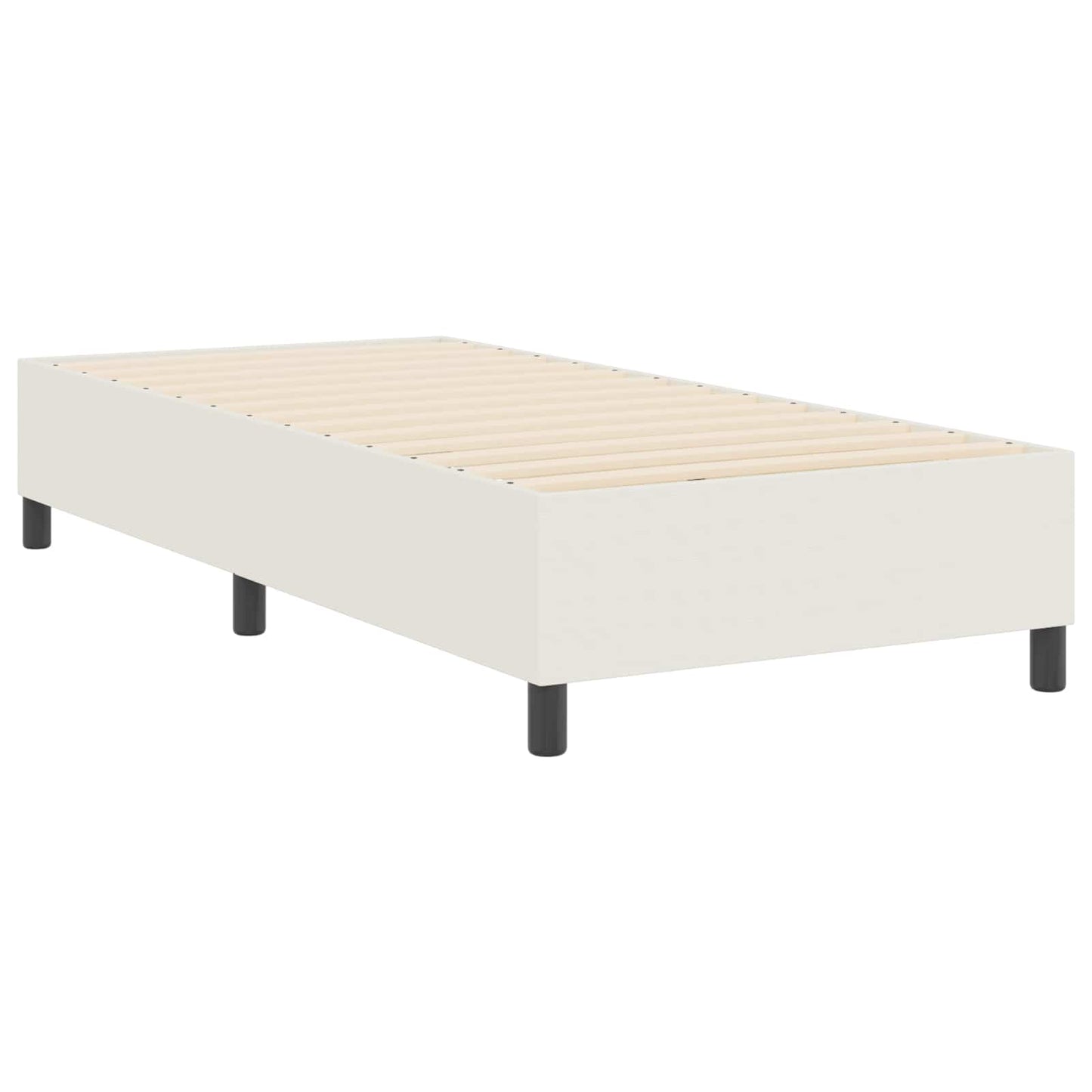 Struttura letto piattaforma Crema 90 x 200 cm Tessuto in Cords | homemem39
