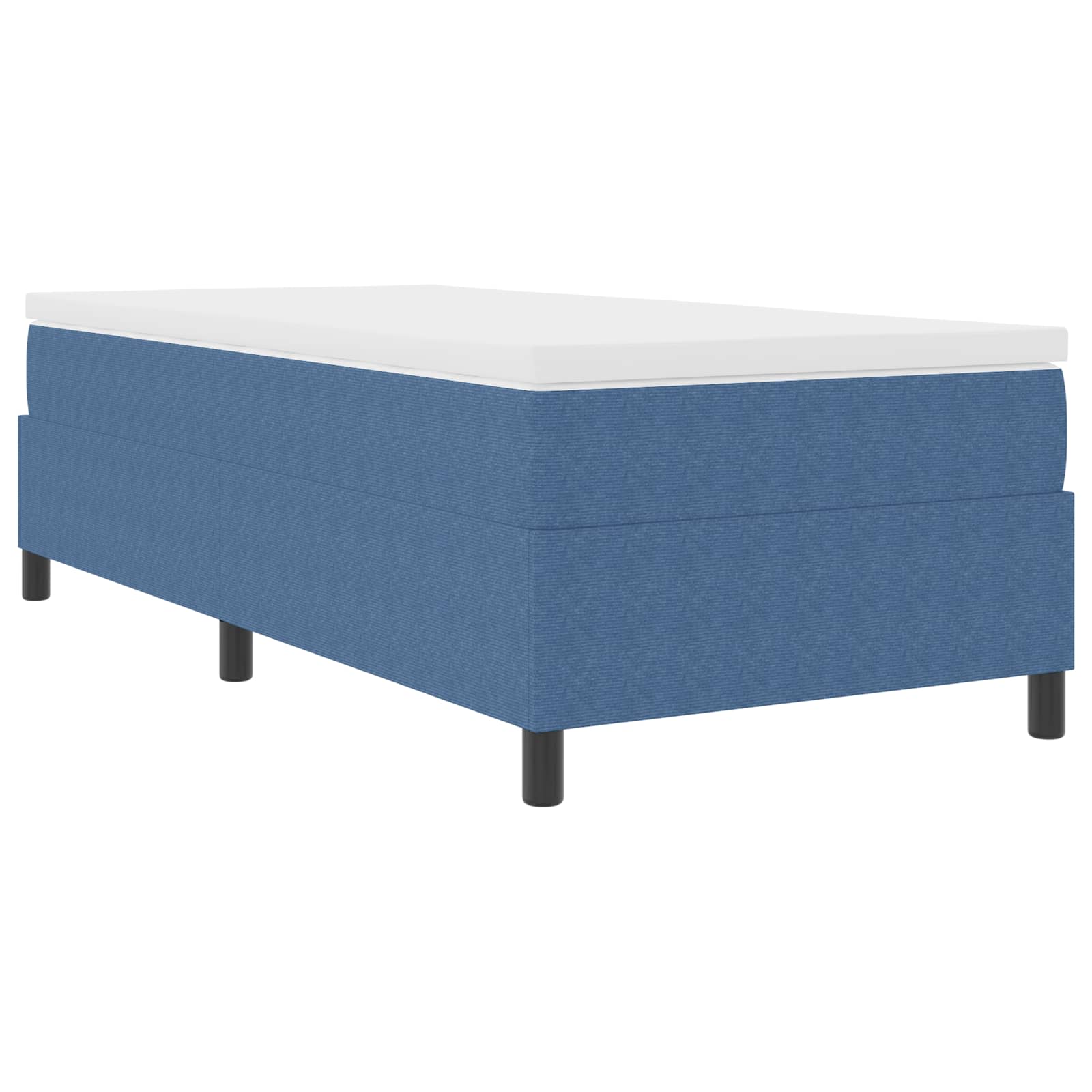 Struttura letto piattaforma Blu 90 x 200 cm Tessuto in Cords | homemem39