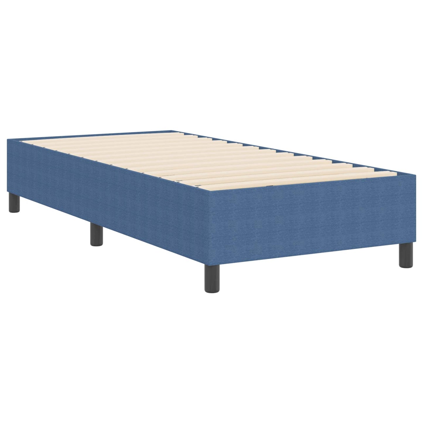 Struttura letto piattaforma Blu 90 x 200 cm Tessuto in Cords | homemem39