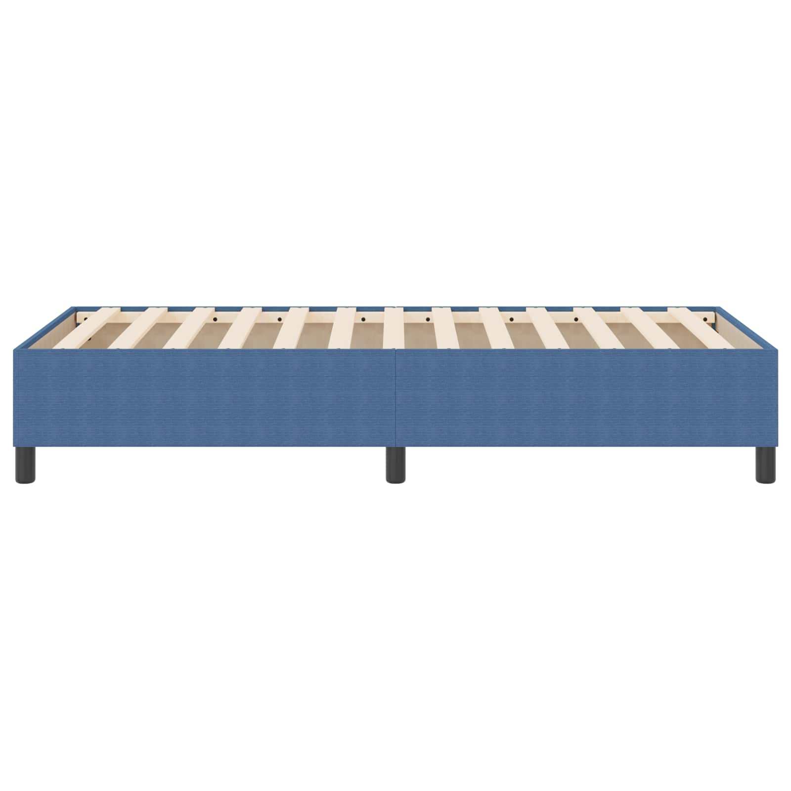 Struttura letto piattaforma Blu 90 x 200 cm Tessuto in Cords | homemem39