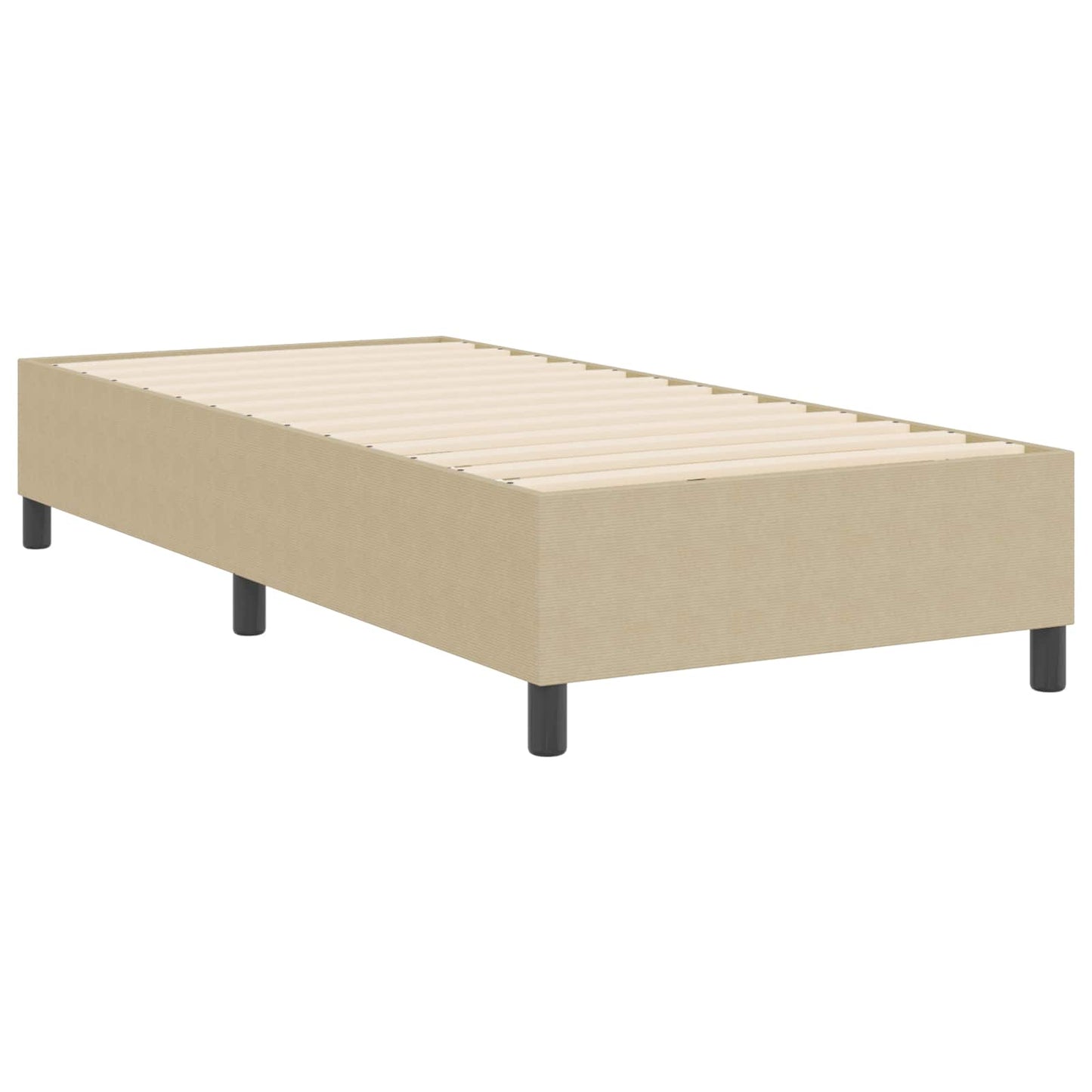 Struttura letto piattaforma Grigio Verde 90 x 200 cm Tessuto