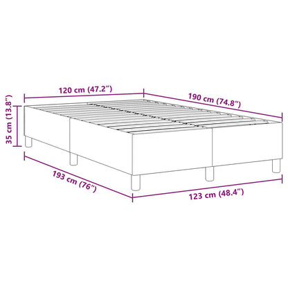 Struttura letto piattaforma Grigio chiaro 120 x 190 cm | homemem39